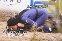 Me everyday 2 מצופון My resignation email draft