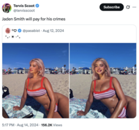A "tweet":https://knowyourmeme.com/memes/sites/twitter-x about "Jaden Smith":https://knowyourmeme.com/memes/people/jaden-smith supposedly ""fumbling":https://knowyourmeme.com/memes/fumbling-a-bad-bitch" his ex-girlfriend Sab Zada, whom he allegedly cheated on in 2024 with an "influencer":https://knowyourmeme.com/memes/social-media-influencer named Khleopatre.