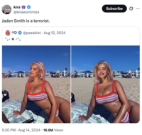 A "tweet":https://knowyourmeme.com/memes/sites/twitter-x about "Jaden Smith":https://knowyourmeme.com/memes/people/jaden-smith supposedly ""fumbling":https://knowyourmeme.com/memes/fumbling-a-bad-bitch" his ex-girlfriend Sab Zada, whom he allegedly cheated on in 2024 with an "influencer":https://knowyourmeme.com/memes/social-media-influencer named Khleopatre.