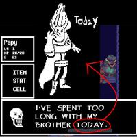 I drew #Papyrus's brother #Today today
