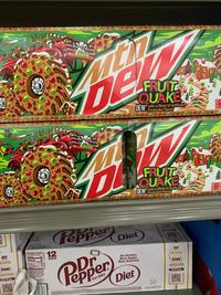 BUY R PEPPER SCORE EPPER PERKS DEPEPPER.COM 2022 DE FRUIT QUAKE DEW with a Blast of Artificial Fruitcake Flavor 2022 FRUIT QUAKE DEW with a Blast of Artificial Fruitcake Flavor 17-120 12-256 int CAS Nutrition Facts Calories 12 PACK Pepper Diet PD Est.1885 As Always, Zero Sugar, Zero Calories Diet BUY DR PEPPER SCORE PEPPER PERKS DEPEPPER.COM OMR 222 12-12 12-35