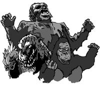 The kaiju faces of Haruo Nakajma
