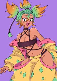 Mega Victreebel as a human woman. Draw by Doodlelot.