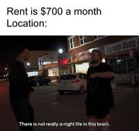 Rent is $700 a month Location: There is not really a night life in this town. Harness Boots BOOTS & S
