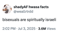 A "tweet":https://knowyourmeme.com/memes/sites/twitter-x using the "slang":https://knowyourmeme.com/memes/internet-slang term "Spiritually Israeli" to describe vapid consumer culture in 2025.