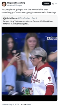X user @okimstillhungry tweeted, "You people are going to ruin this woman’s life over something you’re not even going to remember in three days."