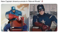 New Captain America emote in 'Marvel Rivals' R
