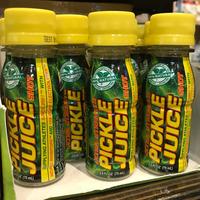 PICKLE B NATURAL JUICE SHOT. SUPPLYING ATHLETES SINCE 2001 TM WITH SHORT TM NEURAL INHIBITORS TM AND 10X MORE ELECTROLYTES' Drink Prior to or during exercise to preven onset 2.5 FL OZ (75 mL) muscle cramps. Drink at muscular discomfort to EXTRA STRENGT PICKLE SELILI FORMUL Functional Evolution of Pickle Brine EXTRA STRENGTH PICKLE JUICE SUPPLYING ATHLETES SING BITORS AND 10x Me GMO FRE NO ARTIFICIAL SHORT CAFFEINE FREE NO ARTIFICIAL GMO FREE 100% NATURAL EINE FREE SHOT SOK FLAVOR 2001 TM WITH ELECTROLYTE EXTRA STRENGTH PICKLE JUICE Ⓡ GMO FREE ONO AN ARIAL 100% NATURAL FFEINE FREE SHOT SUPPLYING ATHLETES SINCE 2001' TM WITH NEUL INHIBITORS AND 10x MSL ELECTROLYTES