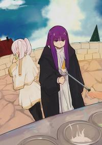 Ice cream vendor playing a dangerous game.