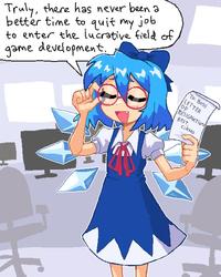 Truly, there has never been a better time to quit my job. to enter the lucrative field of game development. To: Boss LETTER OF RESIGNATION BEST, CIRNO