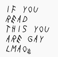 A parody of a Drake album cover.