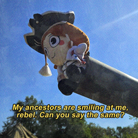 My ancestors are smiling at me, rebel. Can you say the same?