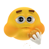 Joe eating a cookie while starring awkwardly