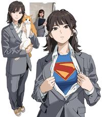 Japanese Salarywoman as Supergirl