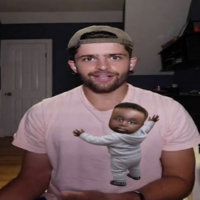 An edit of Montgomery Swizzenbocher holding onto "H00pify":https://knowyourmeme.com/editorials/interviews/h00pify-talks-brainrot-the-baby-gronk-rizzed-up-livvy-dunne-meme-collaborating-with-the-costco-guys-and-more in the "Baby Gronk RIzz King":https://knowyourmeme.com/memes/baby-gronk-rizz-king-livvy-just-rizzed-him-up video.