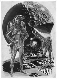 Wally Wood's illustration 'The Survivors' for Galaxy Science Fiction, September, 1958