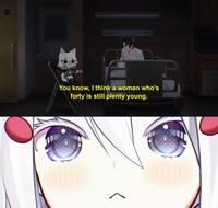 You know, I think a woman who's forty is still plenty young.