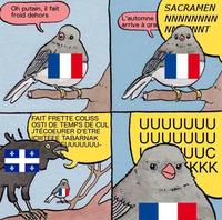 Oh putain, il fait froid dehors FAIT FRETTE COLISS OSTI DE TEMPS DE CUL JTÉCOEURER D'ETRE NICIITEEE TABARNAK 0 EUUUUUUU- of + L'automne arrive à gra SACRAMEN NNNNNNNN N WNT บบบบบบบ บบบบบบบ UUC KKK