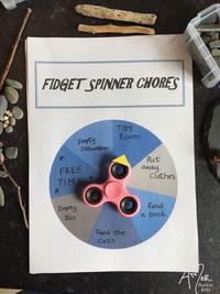 FIDGET SPINNER CHORES TIDY Room Empty Dishwasher Put FREE TIME * away Clothes * Empty Bin Feed the Cats Read a book OR Rustic Arts