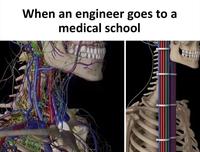 When an engineer goes to a medical school
