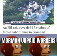 FOX 13 CHURCH LEADER IN FBI RAID IN COURT 6:01PM 85 An FBI raid revealed 57 victims of forced labor living in cramped MORMON UNPAID WORKERS
