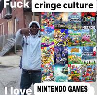 F--- cringe culture MARIOKA COELUXE ELDA PokeMoy ARCEUS LEGENDS METROID GB ELDA SUPER MARIO PARTY JAMBOREE PIKMIN4 Splato Kirby Animal Crossing Xenoblade Chronicles SUPER SMASH BRS ZELDA SUPER MARIO 3DWORLD FUR I love NINTENDO GAMES ODYSSE