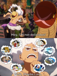 Hey, I'm not delicious! KINN Wait, maybe I am.