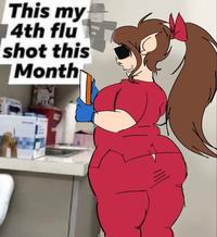 This my 14th flu shot this Month Feed