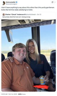 A "quote-tweet":https://knowyourmeme.com/memes/quote-retweets-qrts of the Pudgy SEC Kid and Hot Girl "tweet":https://knowyourmeme.com/memes/sites/twitter-x from an "SEC Burnerverse":https://knowyourmeme.com/memes/burnerverse.