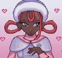 Pixel Art Black Nurse Joy