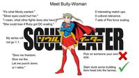 Meet Bully-Woman "It's what Monty wanted." "Silver eyes could hurt her." "I mean, what other fights does she have?" "She could lose if Ruby got DC scaling." My series will not go 1-1. O interesting match ups. O cultural relevance. 7 sets of Fire force scaling. SCT TER "Give me freedom. Give me fire. Let me punch down, or I retire." JUL Pick on someone your own size. Slam dunk some building tiers head into the tarmac. ✓