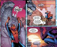 200 0 YES! YESSS! ENKRT YOU DON'T HAVE TO TELL ME TWICE! ALL FUTURE SPIDER-SUITS WILL BE MADE IN THE USA... WHEN I WAKE UP IN A MILLION YEARS... OUCH. ...BY ME.