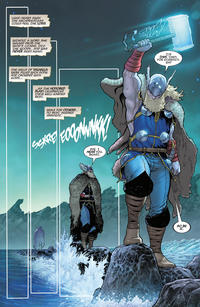 LIGHT-YEARS AWAY, THE ARCHPRIESTESS COULD FEEL THE LOSS. WITHOUT A WORD, SHE WALKED FROM THE HAND'S CITADEL INTO THE WOODS...AND WAS NEVER SEEN AGAIN. THE HALLS OF VALHALLA WERE FILLED WITH SONG AND CROWDED WITH GODS... ...AS THE HONORED SLAIN CELEBRATED THEIR WELL-EARNED REST. WHILE FOR OTHERS... NO REST SEEMED IMMINENT. SSKRE АУЄ, І HEAR YOU, BEAST. τις THIS, THEN. FOR ETERNITY, EH? 50 BE IT.