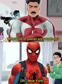 R Q. What kind of planet are you from? DEVOVAS 4 Uh...New York?