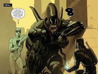 NOW. We saw there was a ruckus goin' on. Looks like we were almost too late. Yes. Us.