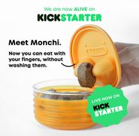 We are now ALIVE on KICKSTARTER Meet Monchi. Now you can eat with your fingers, without washing them. LIVE NOW ON KICK STARTER