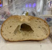 Buying a loaf of bread like this