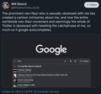 A "Bluesky":https://knowyourmeme.com/memes/sites/bluesky post from "Will Stancil":https://knowyourmeme.com/memes/people/will-stancil about Emily Youcis and the _The Will Stancil Show!_ miniseries.