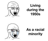 Living during the 1950s As a racial minority