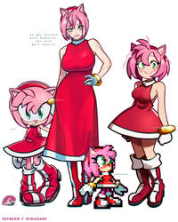 a s Amy becomes more humanoid, her head gets smaller PATREON / KINGOART panties..