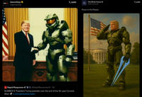GameStop X.com GameStop WHITE HOUSE The White House @WhiteHouse X.com @gamestop Rapid Response 47 @Rapid Response 47.11h NUMBER 9: President Trump presides over the end of the 20-year Console Wars x.com/gamestop/statu... Power to the Players