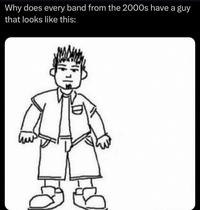 Why does every band from the 2000s have a guy that looks like this:
