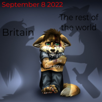 September 8 2022 The rest of the world Britain Me, trying to focus on the Cbat story