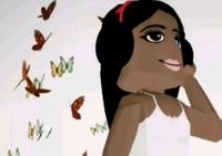 An "exploited":https://knowyourmeme.com/memes/exploitables "reaction image":https://knowyourmeme.com/memes/reaction-images version of the Girl With Headphones "meme":https://knowyourmeme.com/memes/memes, showing her as a "_Roblox_":https://knowyourmeme.com/memes/subcultures/roblox character.