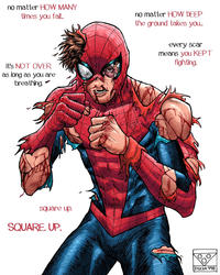 no matter HOW MANY times you fall... no matter HOW DEEP the ground takes you... every scar means you KEPT fighting. it's NOT OVER as long as you are breathing. - square up. SQUARE. UP. PIZZA996 PIZZA 990