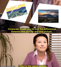 Corporate needs you to find the differences between this picture and this picture. made with mematic They're the same picture.