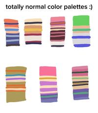 totally normal color palettes :)
