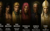 Ο NDO DIO BRANDO DIO BRANDO YOSHIKAGE KIRA tle lency Stardust Crusaders KIIL E UN QUEEN King Crimson ENRICO PUCCI Made in Heaven TORU lluo Wonder of U