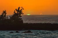 Green flash at sunset