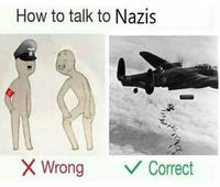 How to talk to Nazis BO ✓ Wrong ✓ Correct